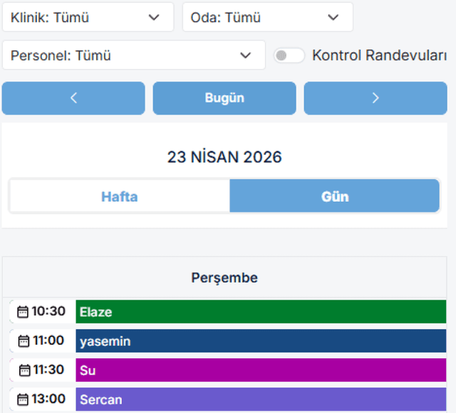 Görüşmeleri Randevuya Dönüştür